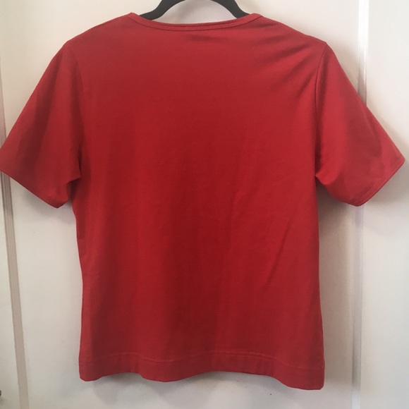 Vintage Daniel Hechter Red Tee shirt - Picture 5 of 7